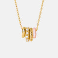 Pink Mother of Pearl Pendant Necklace AmberLollipop