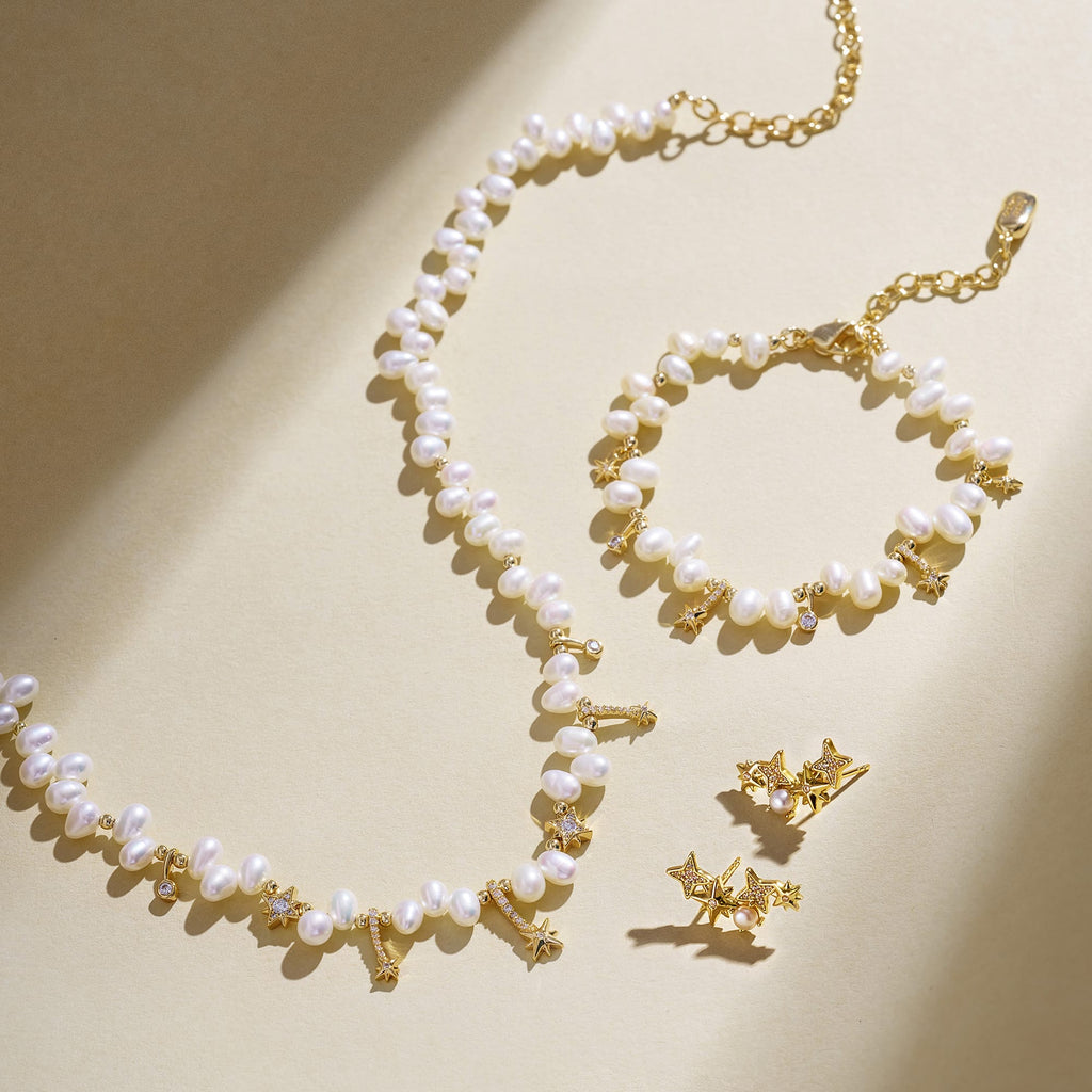 Polaris Celestial Pearl Jewelry Set AmberLollipop