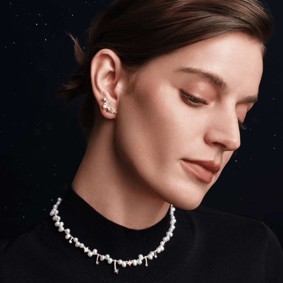 Polaris Pearl Stud Earrings AmberLollipop