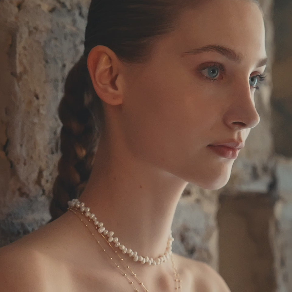 Irregular Choker Pearl Necklace