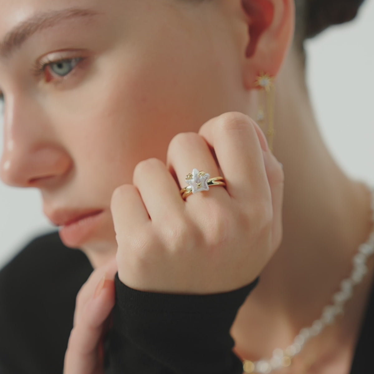 Starlight Pearl Ring