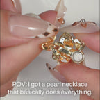 Adjustable Baroque Pearl Necklace