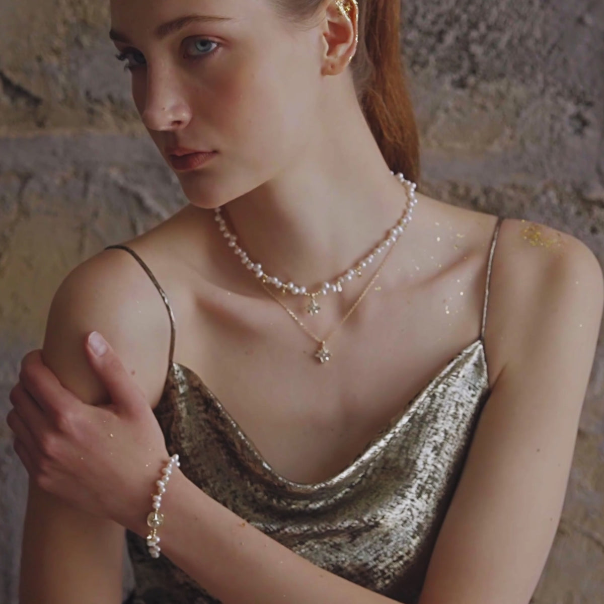 Radiant Star Pearl Jewelry Set