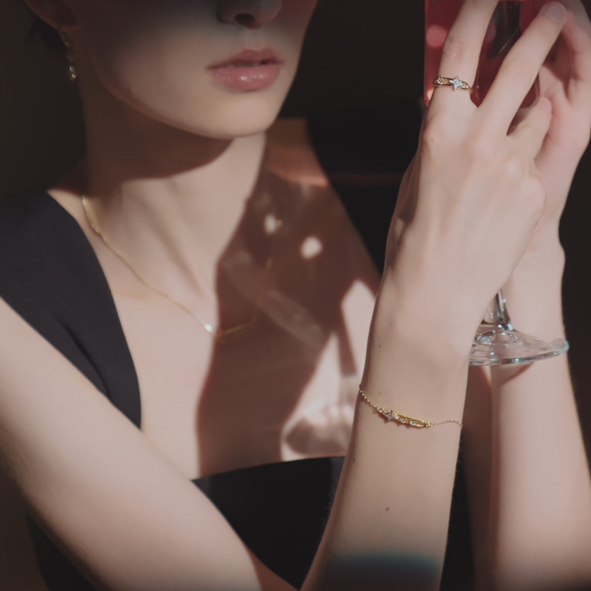 Celestial Star Paperclip Bracelet
