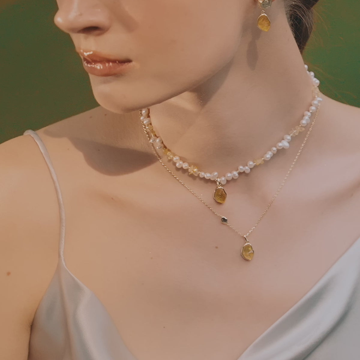 Raw Citrine Necklace
