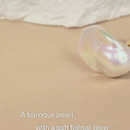 Starlit Splendor Baroque Pearl Ring Unique Shaped