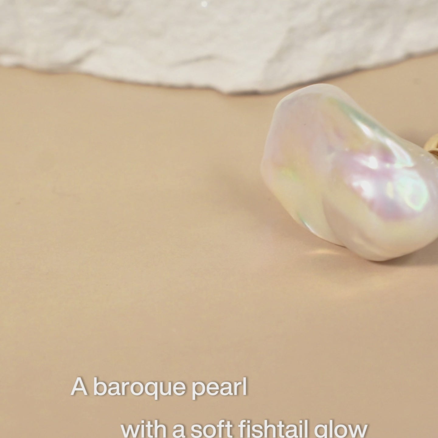 Starlit Splendor Baroque Pearl Ring Unique Shaped