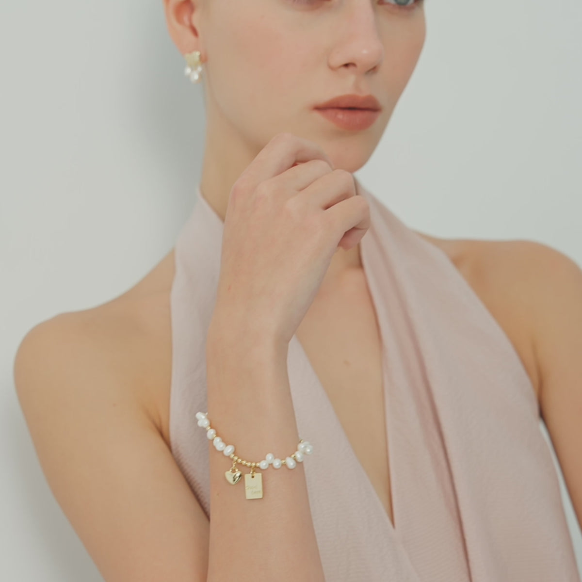 Lucky & Love Pearl Bracelet