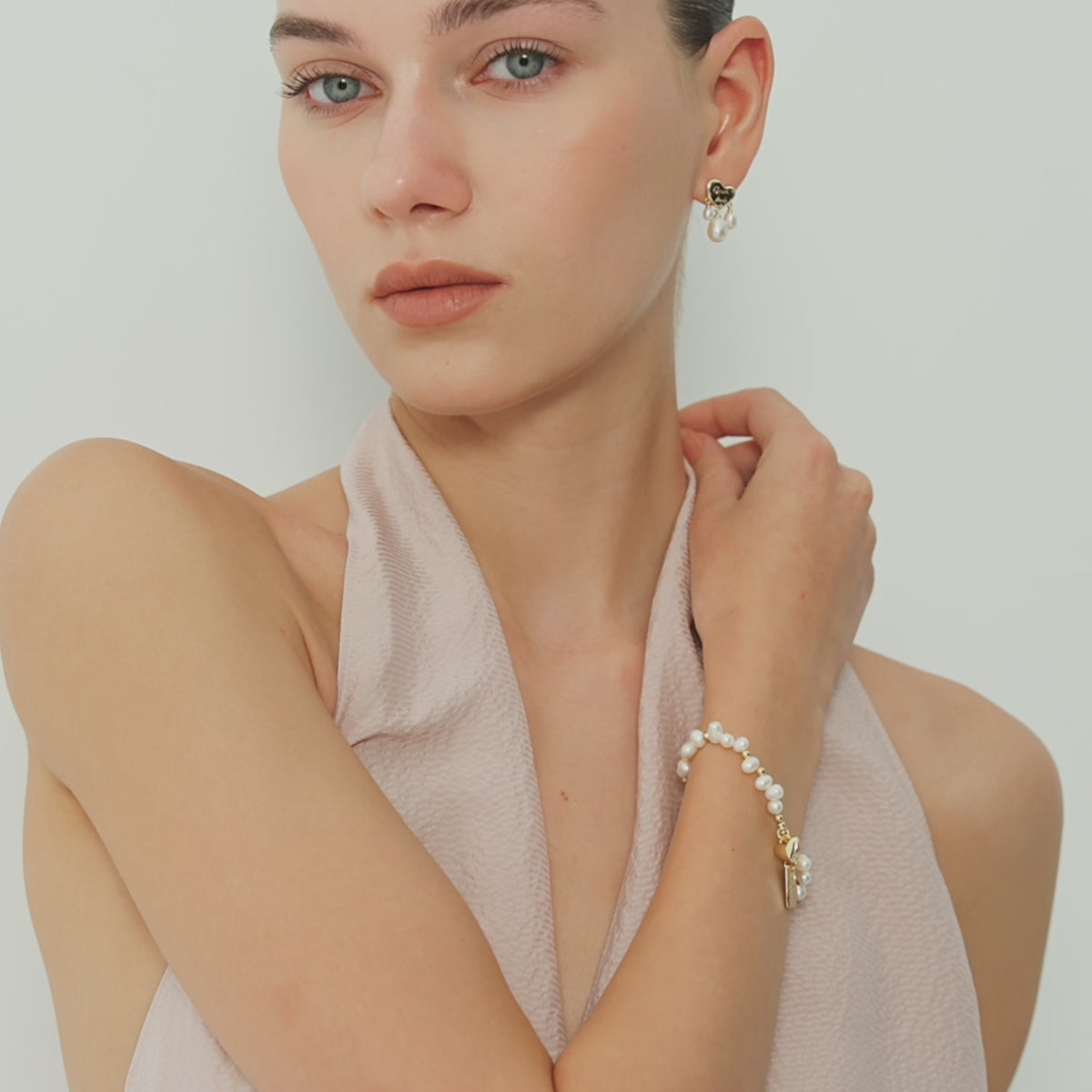 Good Luck Pearl Heart Earrings