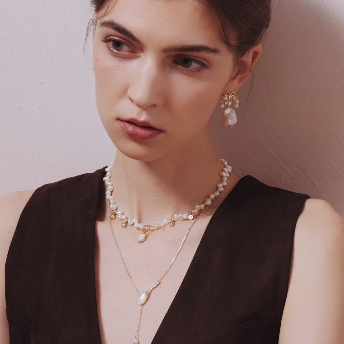 Champagne Moment Pearl Necklace