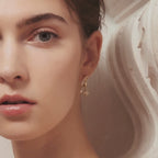 Celestial Crescent Pearl Earrings