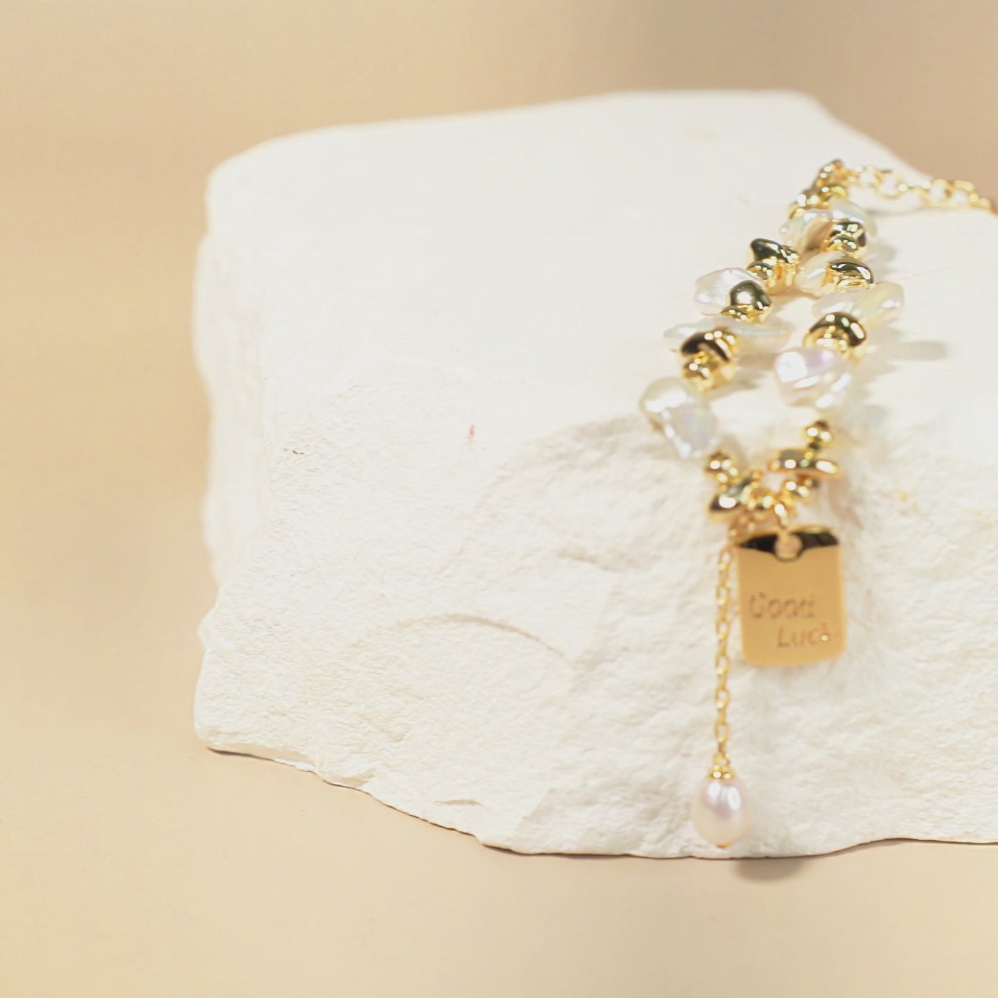 Good Luck Keshi Pearl Bracelet
