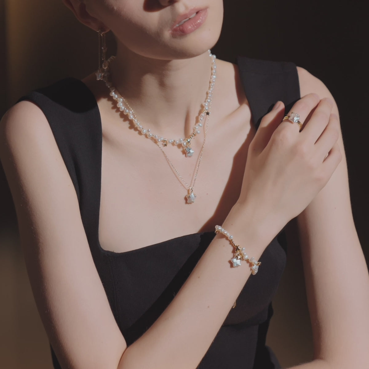 Starlight Irregular Pearl Bracelet