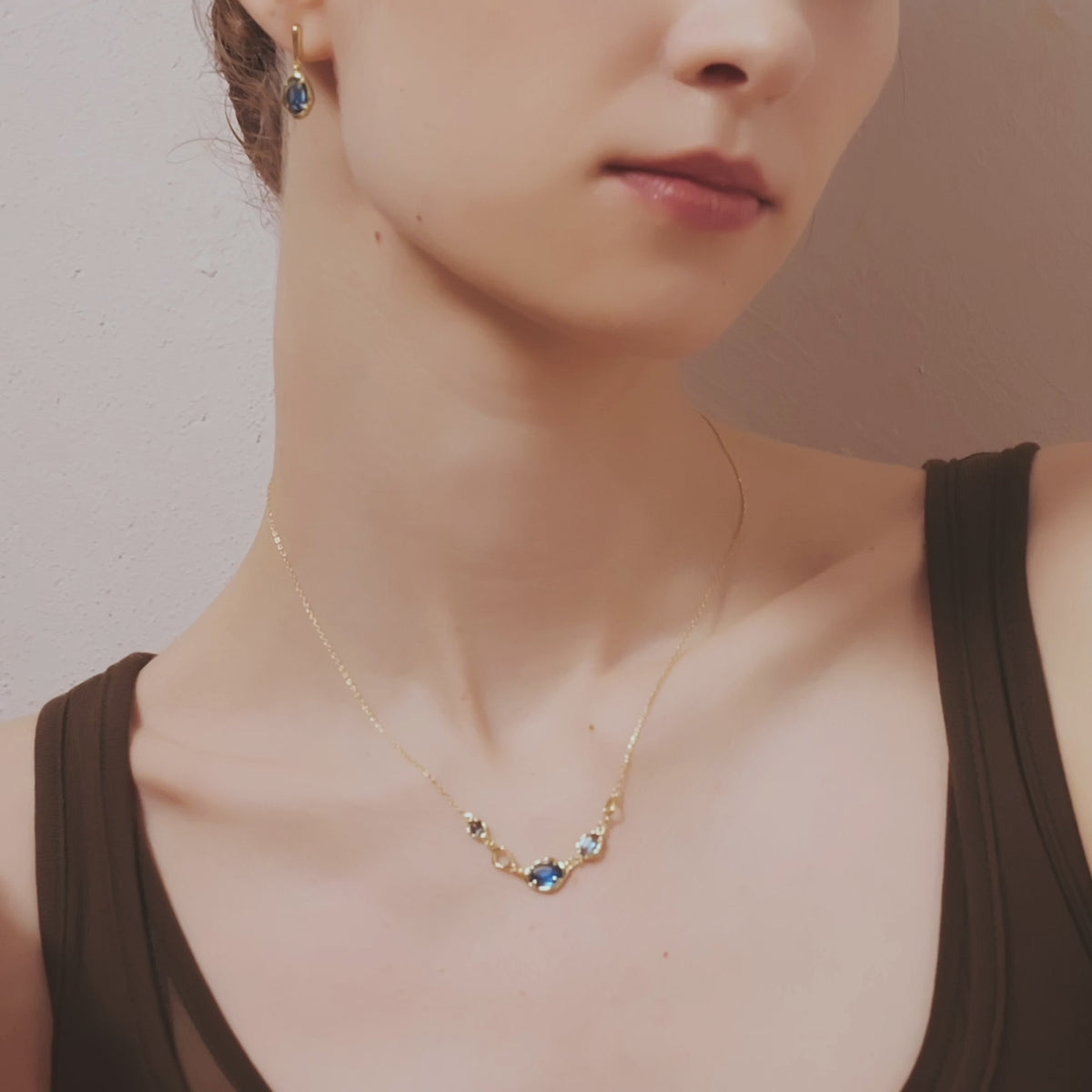 Blue Topaz Multi-Stone Necklace