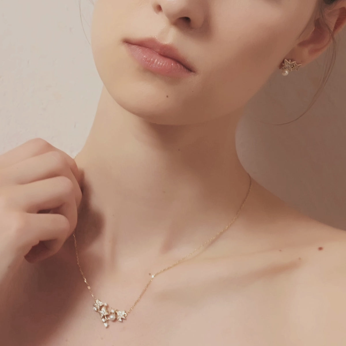 Celestial Triple Star Necklacec
