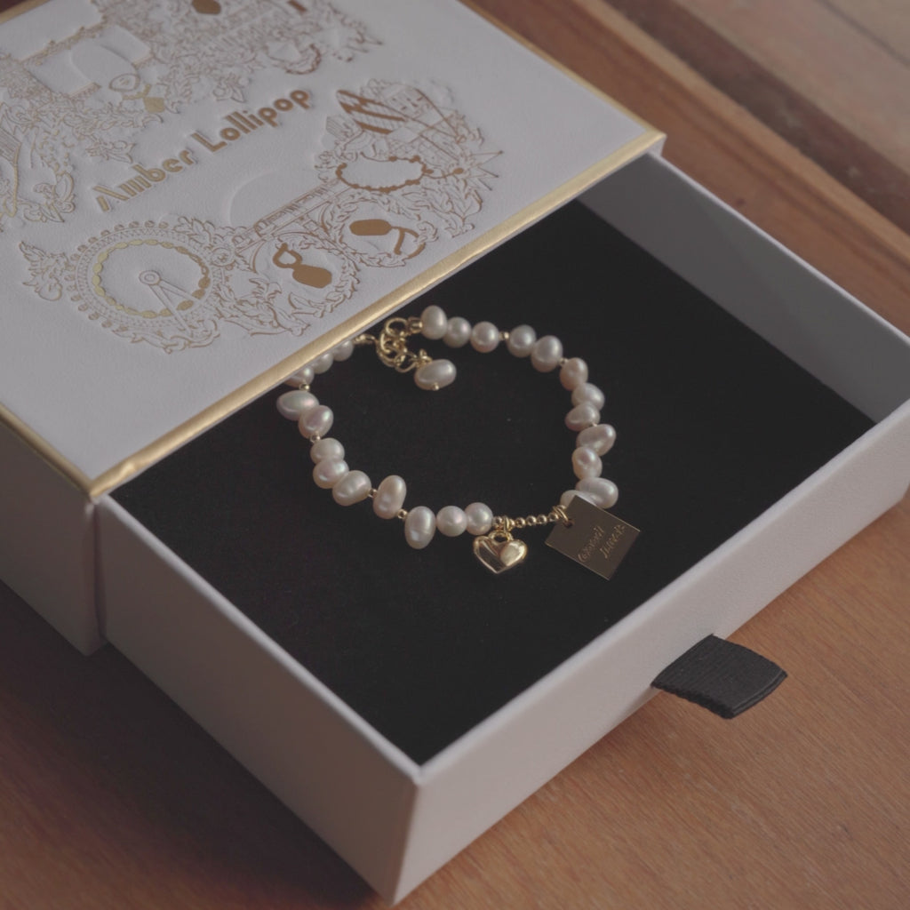 Lucky & Love Pearl Bracelet