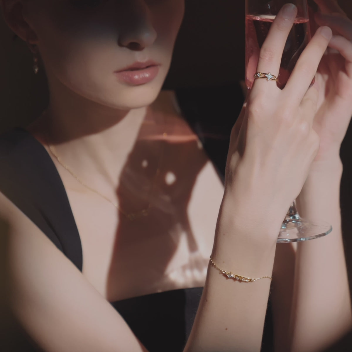 Celestial Star Paperclip Ring