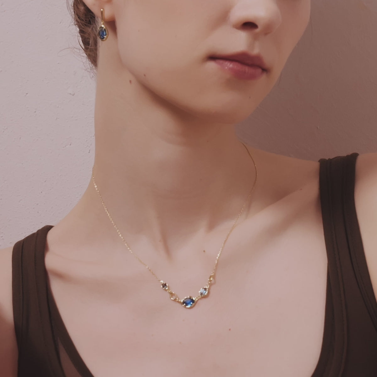 Blue Topaz Multi-Stone Necklace