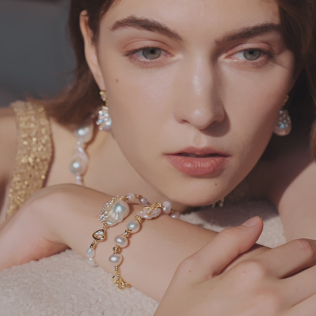 Drift Sand Baroque Pearl Bracelet