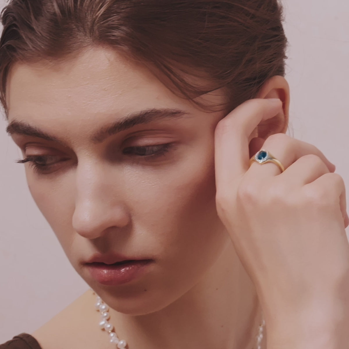 Blue Topaz Open Ring