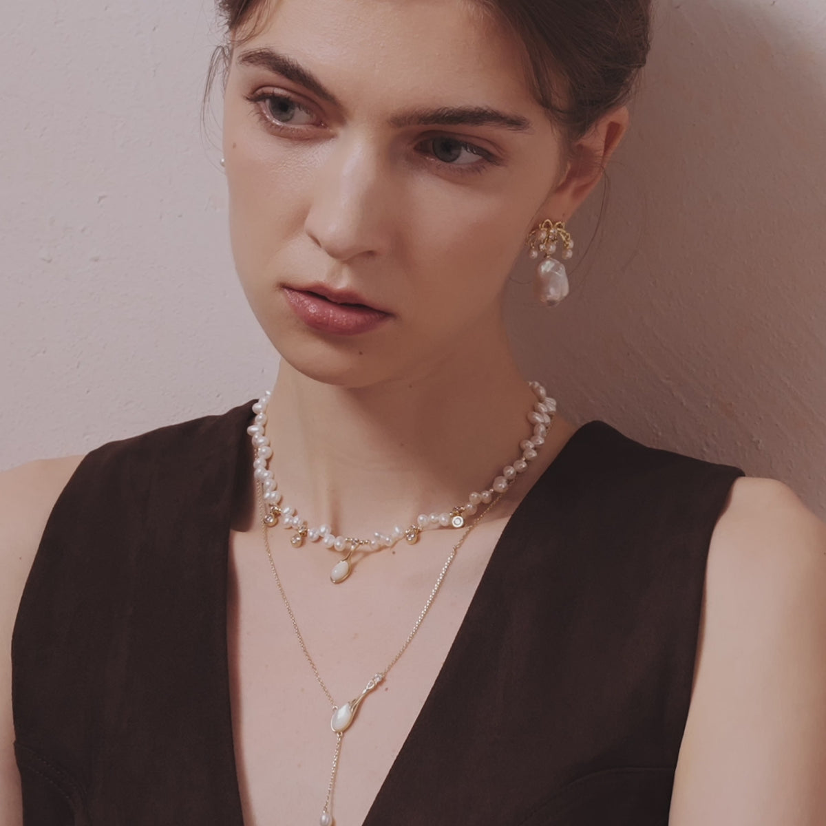 Champagne Moment Pearl Necklace