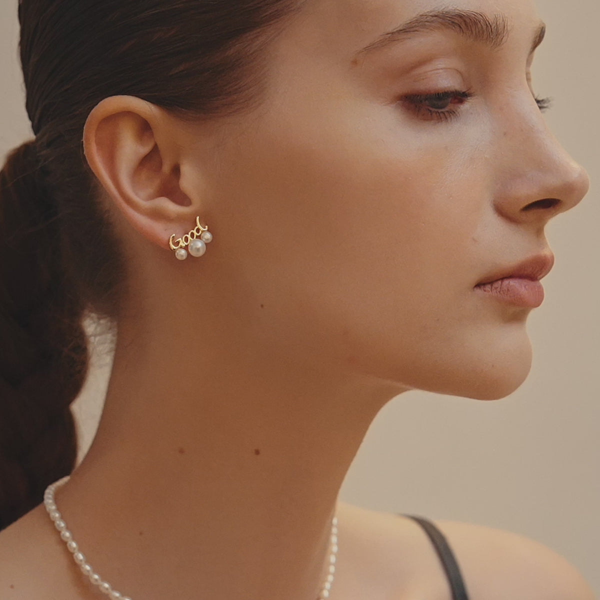 Good Luck Pearl Drop Earrings