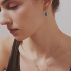 Blue Topaz Drop Earrings
