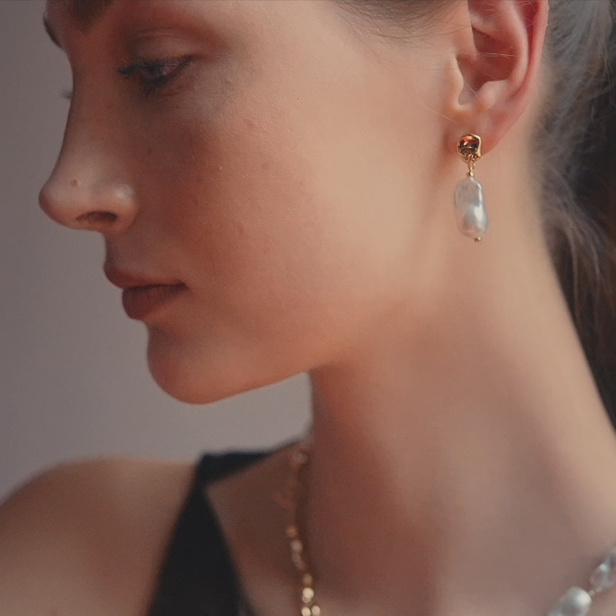 Aurora Baroque Pearl Earrings
