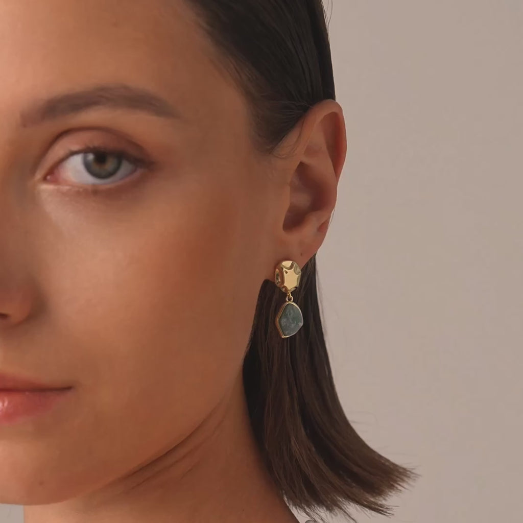 Raw Lapis Lazuli Earrings