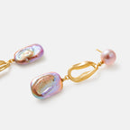 Purple Baroque Pearl Earring AmberLollipop
