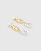 Purple Baroque Pearl Earring - Amber Lollipop