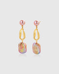 Purple Baroque Pearl Earring - Amber Lollipop