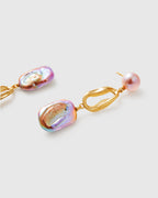 Purple Baroque Pearl Earring - Amber Lollipop