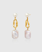 Purple Baroque Pearl Earring - Amber Lollipop