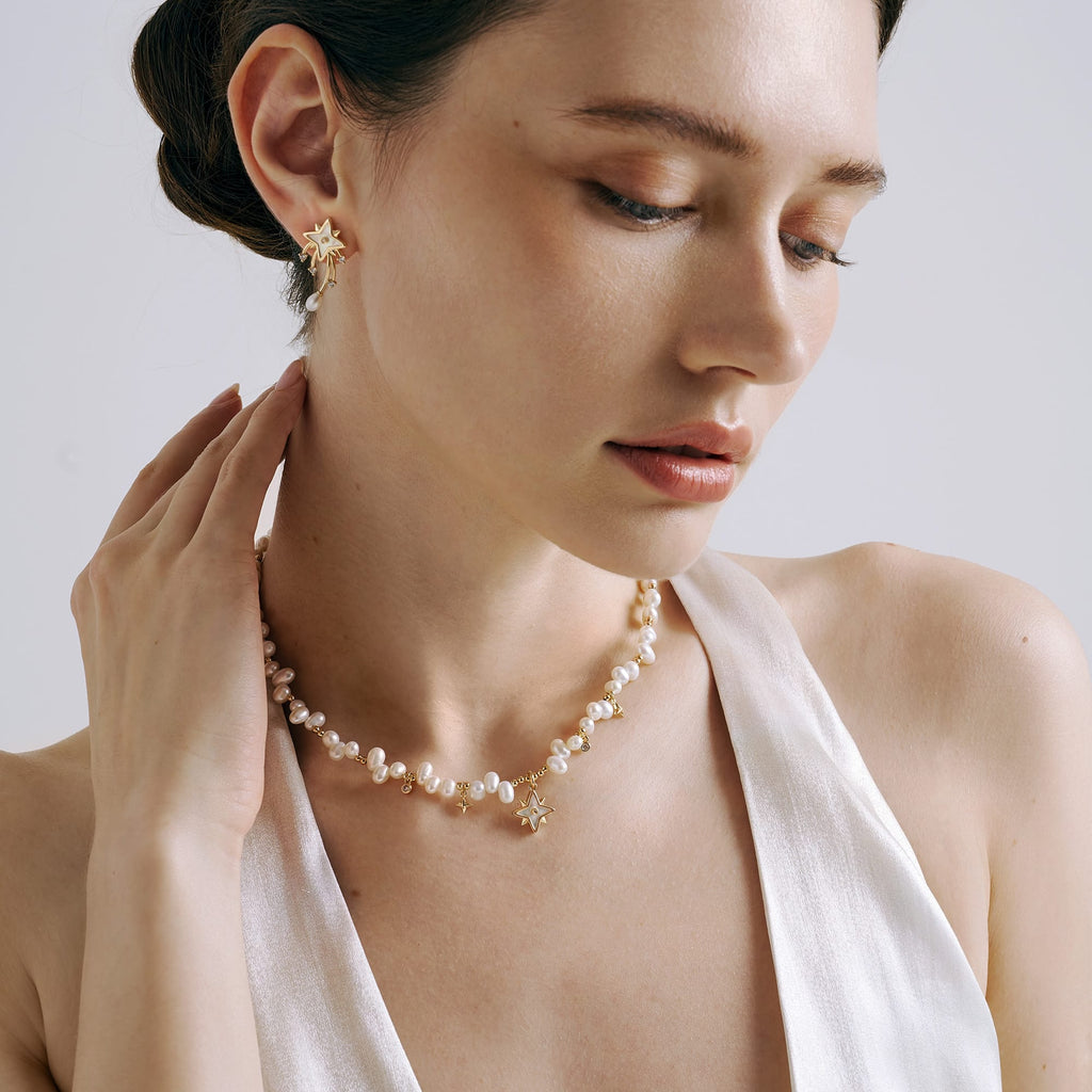 Radiant Star Pearl Jewelry Set AmberLollipop