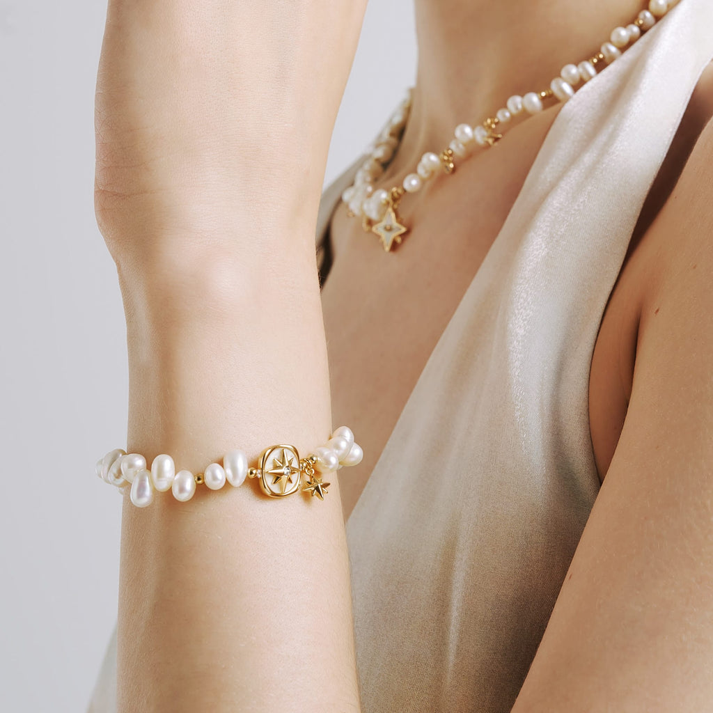 Radiant Star Pearl Jewelry Set AmberLollipop