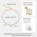 Radiant Star Pearl Necklace AmberLollipop