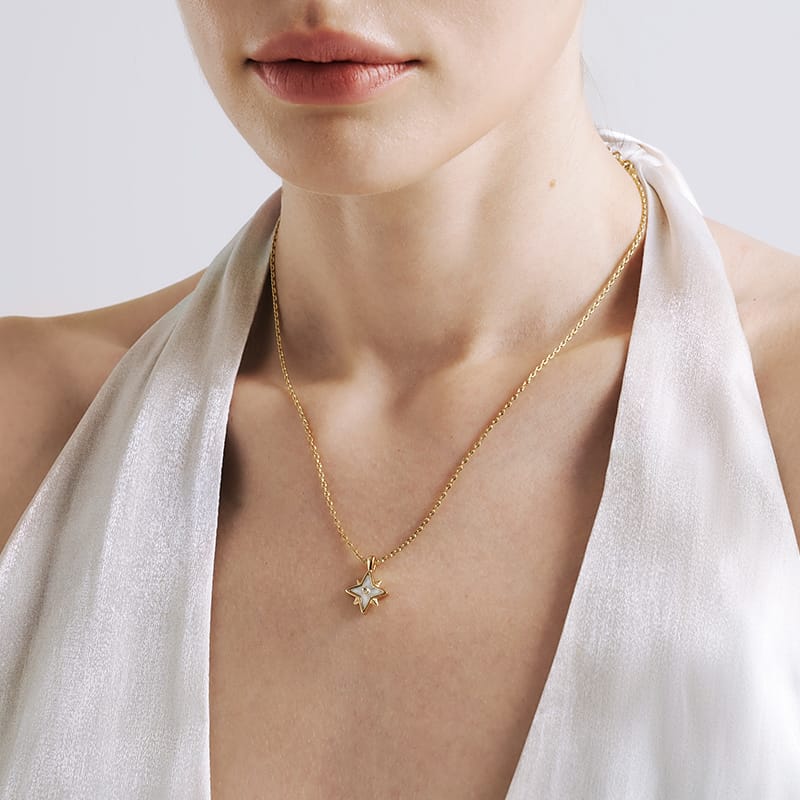 Radiant Star Pendant Necklace AmberLollipop