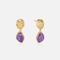 Raw Amethyst  Earrings AmberLollipop