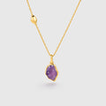 Raw Amethyst Necklace - Amber Lollipop