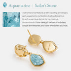 Raw Aquamarine Earrings AmberLollipop