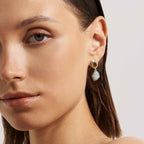 Raw Aquamarine Earrings