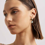 Raw Aquamarine Earrings