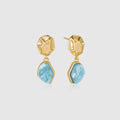 Raw Aquamarine Earrings - Amber Lollipop