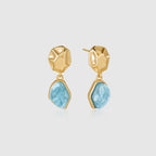 Raw Aquamarine Earrings - Amber Lollipop