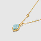 Raw Aquamarine Necklace - Amber Lollipop