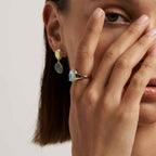 Raw Aquamarine Open Ring