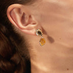 Raw Citrine Earrings