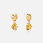 Raw Citrine Earrings AmberLollipop
