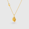Raw Citrine Necklace - Amber Lollipop